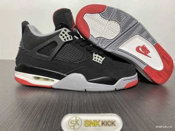 One Kick 4 Bred  Retro 3865 308497- Practical Jordan 1025